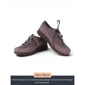 Hush Puppies Lace Up Casual Shoes Taupe Women's Size 6.5